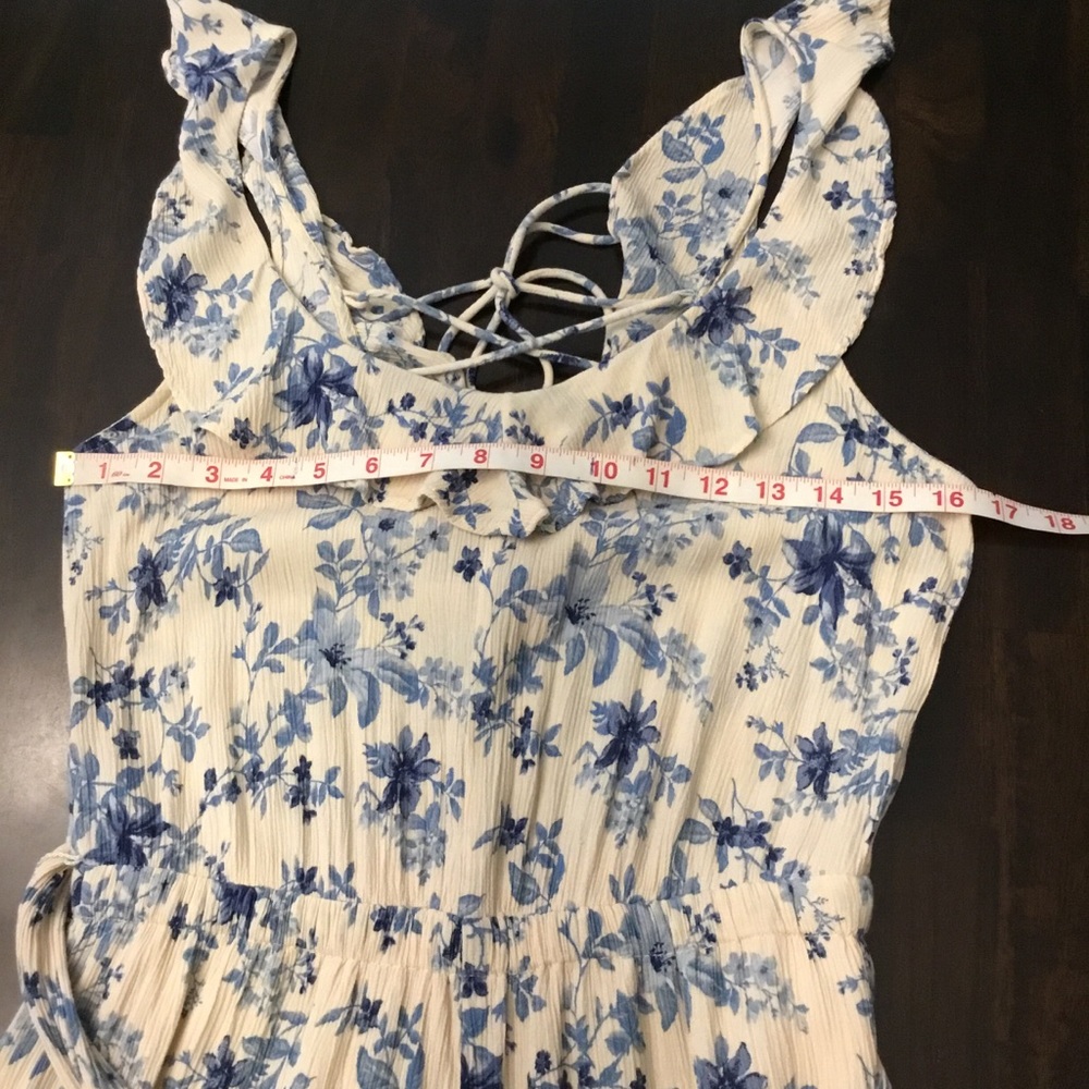 American Eagle Outfitters Floral Jumpsuit Sleeveless Size S - Picture 14 of 16